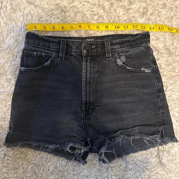 Urban outfitters bdg girlfriend high-rise shorts (black)-27 - Picture 3 of 7